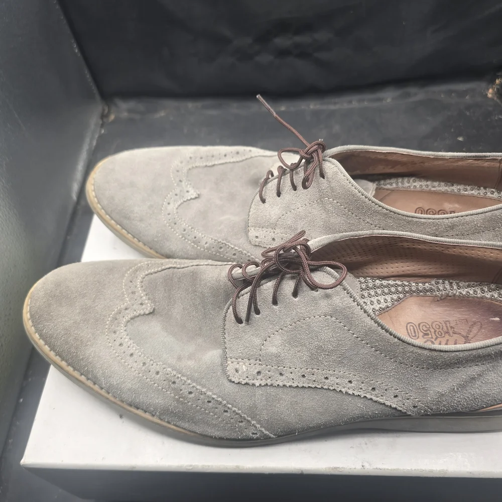 J Brand Light Gray Suede‎ Oxfords